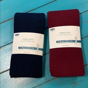 Women’s Ribbed Tights set of 2 NWT